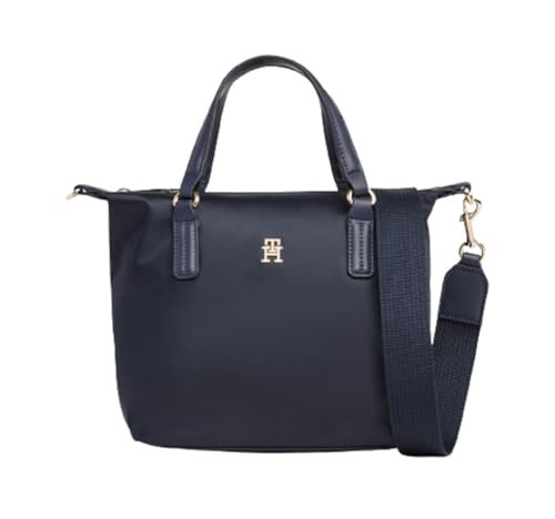 Tommy Hilfiger Damska torba na ramię Poppy Th Aw0aw15640, jeden rozmiar, Niebieski (Space Blue), One Size