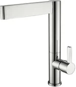 Baterie umywalkowe - Bateria umywalkowa retro VELEDA srebrna chrom - srebrny chrom - miniaturka - grafika 1