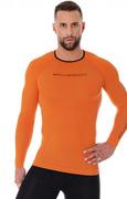 Koszulki sportowe męskie - Koszulka męska 3D Run PRO LS13000, Kolor pomarańczowy, Rozmiar S, Brubeck - Primodo.com - miniaturka - grafika 1