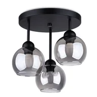 Lampy sufitowe - Lampa sufitowa z 3 kloszami na okrągłej podsufitce - 4X A158 C9-Z60 - miniaturka - grafika 1