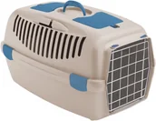 Transportery dla kotów - Transporting boat Gulliver 3 with metal door 61x40x38cm white travertine color 8003507998537 - miniaturka - grafika 1