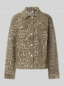 Kurtki damskie - Kurtka jeansowa o kroju oversized z mieszanki bawełny model ‘TESSA’ - miniaturka - grafika 1