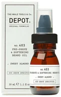 Kosmetyki do golenia - Depot 403 Olejek przed goleniem zmiękczający zarost - zapach migdałowy 30ml - miniaturka - grafika 1