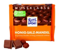 Czekolada - Ritter Sport, czekolada mleczna, słone migdały i miód, 100g - miniaturka - grafika 1