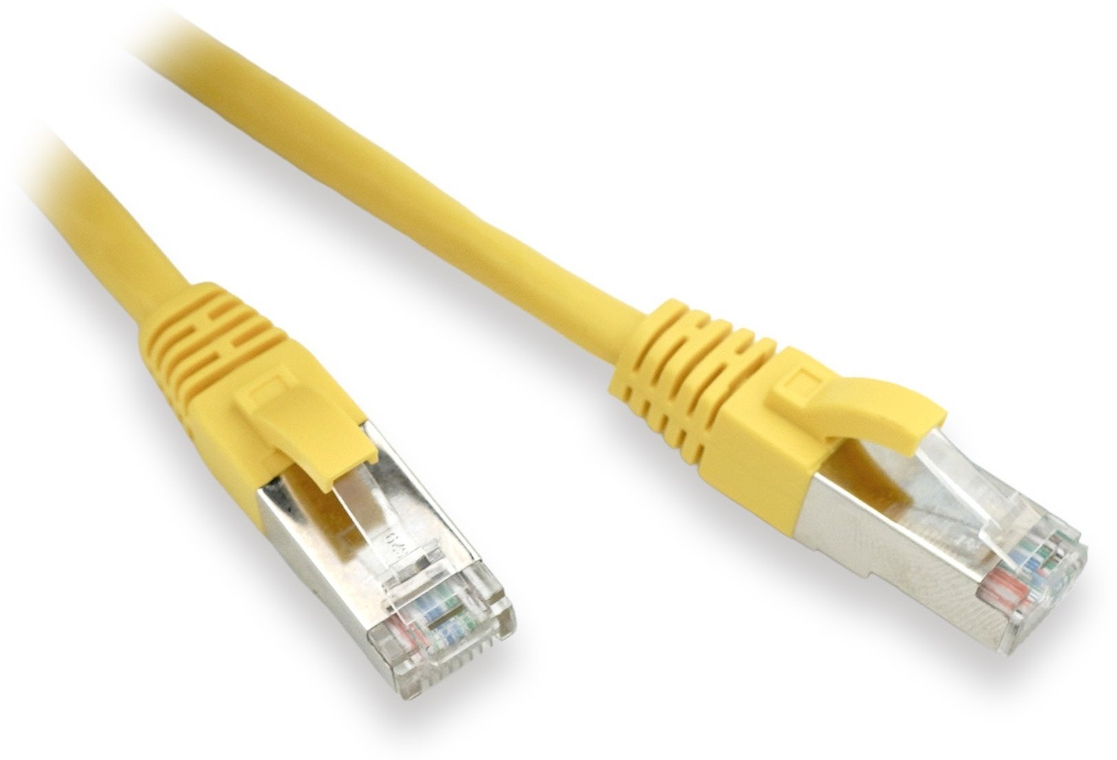Lynx CS Patchcord, Cat 5e, FTP, PVC, CCA, 0.3m, żółty, 10 szt. LX-FTP5E-0030-YELLOW