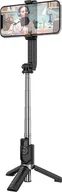 Selfie stick - Selfie stick Borofone Borofone Uchwyt Selfie BY9 Streamer bluetooth ze statywem i pilotem czarny - miniaturka - grafika 1