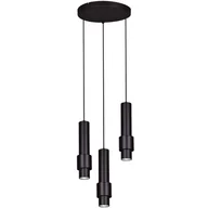 Lampy sufitowe - Wisząca lampa kaskada K-4546 metalowa tuby matowe czarne - miniaturka - grafika 1