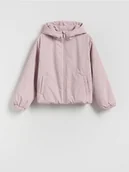 Kurtki i płaszcze dla dziewczynek - Reserved - Kurtka z kapturem - brudny róż - miniaturka - grafika 1