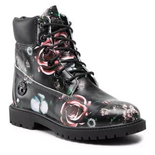 Botki damskie - Timberland Trapery Gin Hert Bt TB0A2M7GCK81 Black Floral - grafika 1