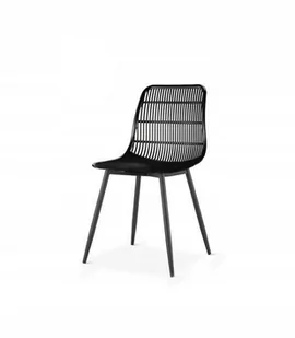 Modesto Design MODESTO krzesło BASKET czarne polipropylen PC601T.ALLBLACK - Krzesła - miniaturka - grafika 1