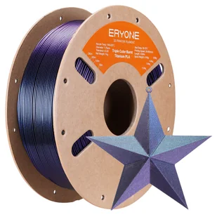 ERYONE Burnt Titanium Tri Color PLA Filament 1kg - Green 1292205EUDF - Filamenty i akcesoria do drukarek 3D ERYONE Burnt Titanium Tri Color PLA Filament 1kg - Green 1292205EUDF - Filamenty i akcesoria do drukarek 3D - miniaturka - grafika 1