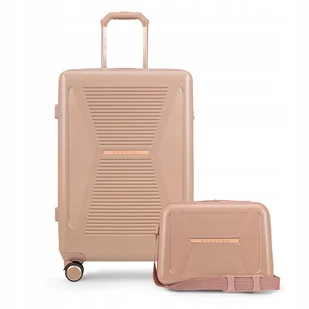 PUCCINI Zestaw WALIZEK Podróżnych Średnia+Kuferek Poliwęglan PC Komplet 2w1 - Walizki PUCCINI Zestaw WALIZEK Podróżnych Średnia+Kuferek Poliwęglan PC Komplet 2w1 - Walizki - miniaturka - grafika 1