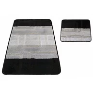 Dywaniki łazienkowe - Czarne nowoczesne dywaniki do łazienki - Amris 3X - miniaturka - grafika 1