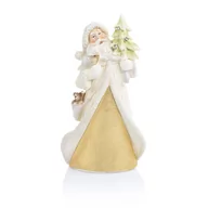 Ozdoby bożonarodzeniowe - Figurka - Święty Mikołaj z choinką - 24 cm - Decorato - miniaturka - grafika 1