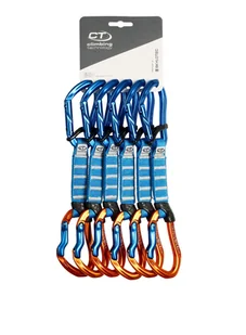 Ekspresy wspinaczkowe Climbing Technology Morfo Set UL Pro 12 cm 6-Pack - blue/orange - Sprzęt wspinaczkowy - miniaturka - grafika 1