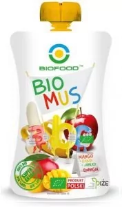 BIOFOOD Mus Mango+Jabłko+Banan BIO 90g - Bio Food - Kaszki dla dzieci - miniaturka - grafika 2