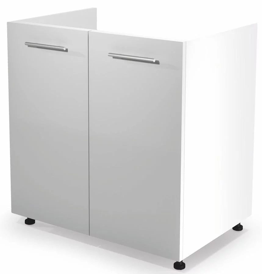 Kuchenna szafka zlewozmywakowa ELIOR Limo 26X, biała, 52x80x82 cm