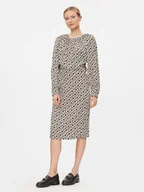 Sukienki - Tommy Hilfiger Sukienka codzienna WW0WW41020 Beżowy Regular Fit - miniaturka - grafika 1