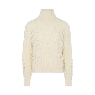 faina Damski sweter z golfem WOLLBIAL XS/S, biały (wollweiss), XS - Swetry damskie - miniaturka - grafika 1