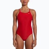 Stroje kąpielowe - Strój pływacki jednoczęściowy damski Nike Solid Racerback university - miniaturka - grafika 1