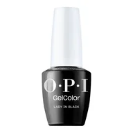 Lakiery hybrydowe - OPI Gel Color Intelli-Gel System, lakier hybrydowy, lady in black, 15ml - miniaturka - grafika 1