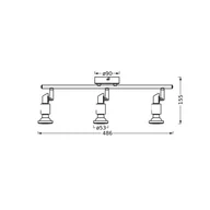 Lampy sufitowe - OSRAM Reflektor sufitowy OSRAM, czarny, 3-punktowa, metalowa GU10-LED 927 ściemniany, możliwość ściemniania, czarny, metal - miniaturka - grafika 1