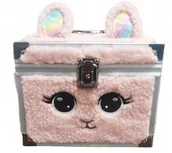 Kosmetyki kąpielowe dla dzieci - Kuferek futrzany Kosmetyczka walizka dziecięca z produktami do makijażu I Love My Style 32 Baranek - miniaturka - grafika 1