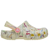 Klapki i japonki damskie - Klapki młodzieżowe Crocs Classic Unicorn Graphic Clog 212515-7CJ - beżowe - miniaturka - grafika 1