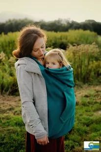 Osłonka Polarowa Little Frog - Cosy Frog Teal-U - Nosidełka dla dzieci - miniaturka - grafika 1