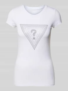 T-shirt zdobiony kamieniami - Koszulki i topy damskie - miniaturka - grafika 1