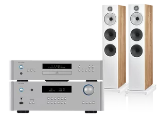 Rotel RA-1572 MkII (srebrny) + RCD-1572 MkII (srebrny) + 603 S3 (dąb) - Zestawy stereo - miniaturka - grafika 1
