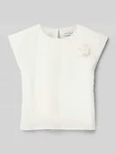 Bluzki dla dziewczynek - Top bluzkowy z aplikacją - miniaturka - grafika 1