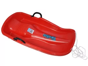 Axer Sport Sanki plastikowe z hamulcem (0298 CZERWONY) - Sporty zimowe - akcesoria - miniaturka - grafika 4
