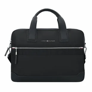 Tommy Hilfiger TH Elevated Teczka 40 cm Komora na laptopa black - Torby na laptopy - miniaturka - grafika 1