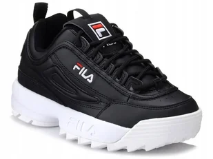 Buty sportowe Fila Disruptor sneakersy damskie czarne z białą podeszwą 36 - Sneakersy damskie - miniaturka - grafika 1
