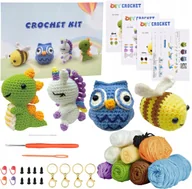 Zabawki kreatywne - Zestaw do Szydełkowania dla Początkujących Pluszaki Instrukcje DIY - miniaturka - grafika 1