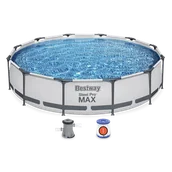 Baseny ogrodowe - Basen ogrodowy stelażowy, zestaw 9w1, Bestway, 366x76 cm - miniaturka - grafika 1