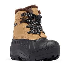 Columbia Młodzieżowe unisex dziecięce Powderbug Alpine wodoodporne, śniegowce, Sahara, czarne, 12, Czarny Sahara, 12 UK Child - Śniegowce damskie - miniaturka - grafika 1