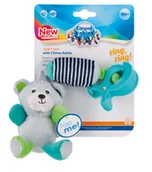 Maskotki i pluszaki - Canpol babies Pluszowa zabawka z dzwoneczkiem Misie szara - miniaturka - grafika 1