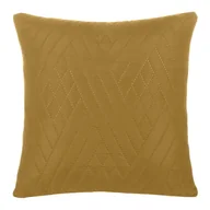 Poszewki na poduszki - Poszewka Jednokolorowa Wykonana Techniką Hot Press 40x40cm - Musztardowa - miniaturka - grafika 1