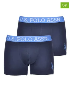 U.S. Polo Assn. Bokserki (2 pary) w kolorze granatowym - Majtki męskie - miniaturka - grafika 1