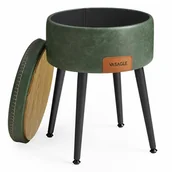 Ławy i stoliki kawowe - Wielofunkcyjny stolik / pufa leśna zieleń - miniaturka - grafika 1