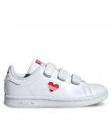 Buty dla dziewczynek - Buty dziecięce Adidas Stan Smith na przylepce FZ2834 r.35 - miniaturka - grafika 1