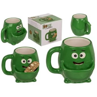 Kubek z przegródką na ciasteczko - Zielony potwór - Kubki - miniaturka - grafika 1