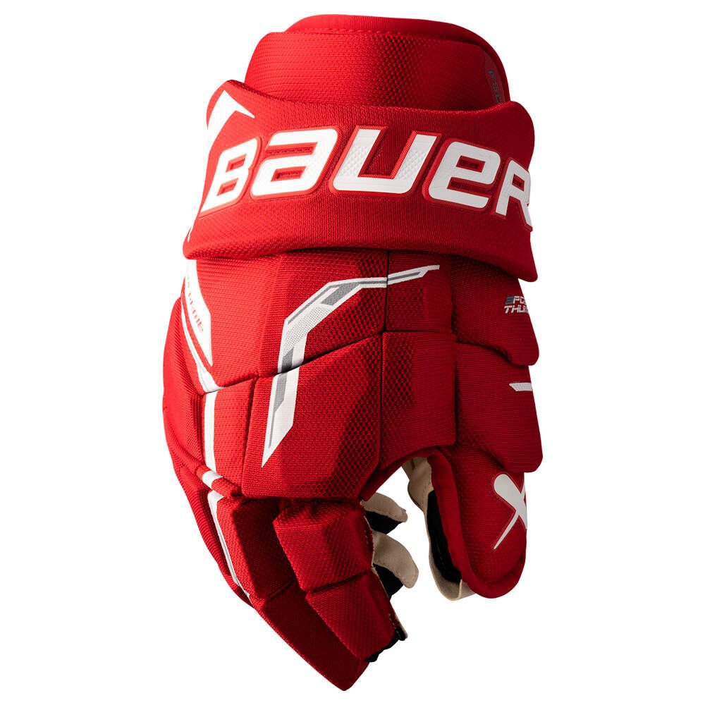 Rękawice hokejowe Bauer Supreme F50 PRO Red Intermediate