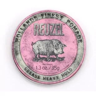 Reuzel Reuzel Pink Grease Heavy Hold | Bardzo mocno utrwalająca pomada do włosów 35g - Pomada do włosów - miniaturka - grafika 1