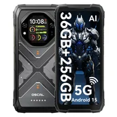 Telefony komórkowe - Oscal TANK 1 12GB/256GB Czarny - miniaturka - grafika 1