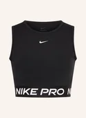 Koszulki i topy damskie - Nike Krótki Top Pro 365 Dri-Fit schwarz - miniaturka - grafika 1