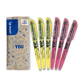 Zakreślacze - Zestaw 6x zakreślacz PILOT Frixion żółty, różowy - miniaturka - grafika 1