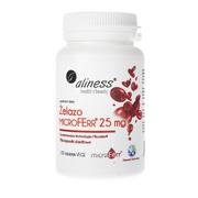 Witaminy i minerały - Aliness Żelazo organiczne MicroFerr 25 mg x 100 tabletek VEGE 4033-90507 - miniaturka - grafika 1